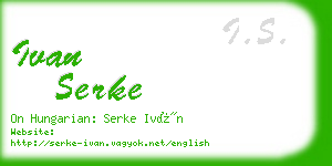 ivan serke business card